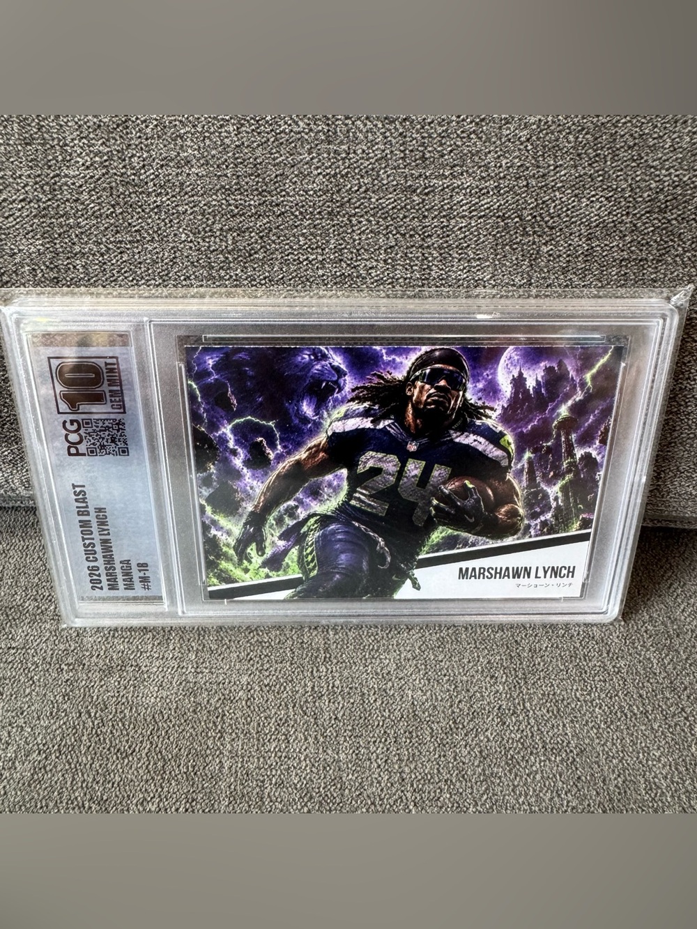 Marshawn Lynch - 2026 Custom Blast Manga #M-18 PCG 10 Gem Mint